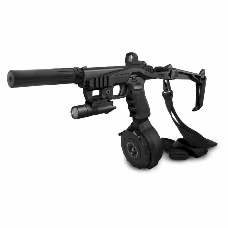 Комплект адаптор-приклад за пистолет Recover Tactical 20/20NB Glock Black