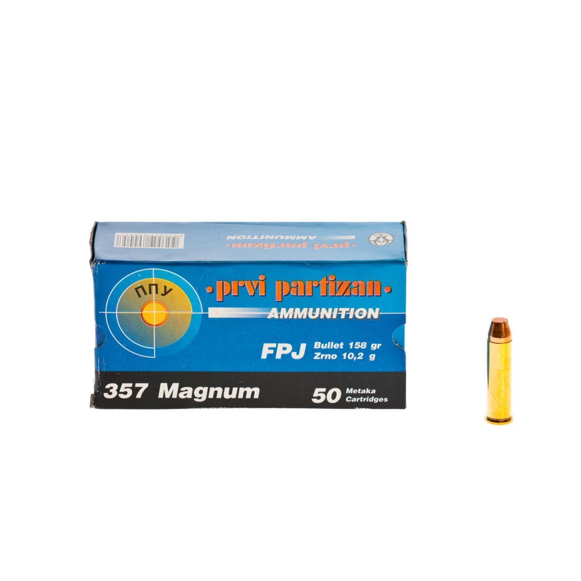 Патрони PPU - cal. 357 Mag., FMS, 10.2 g/158 gr
